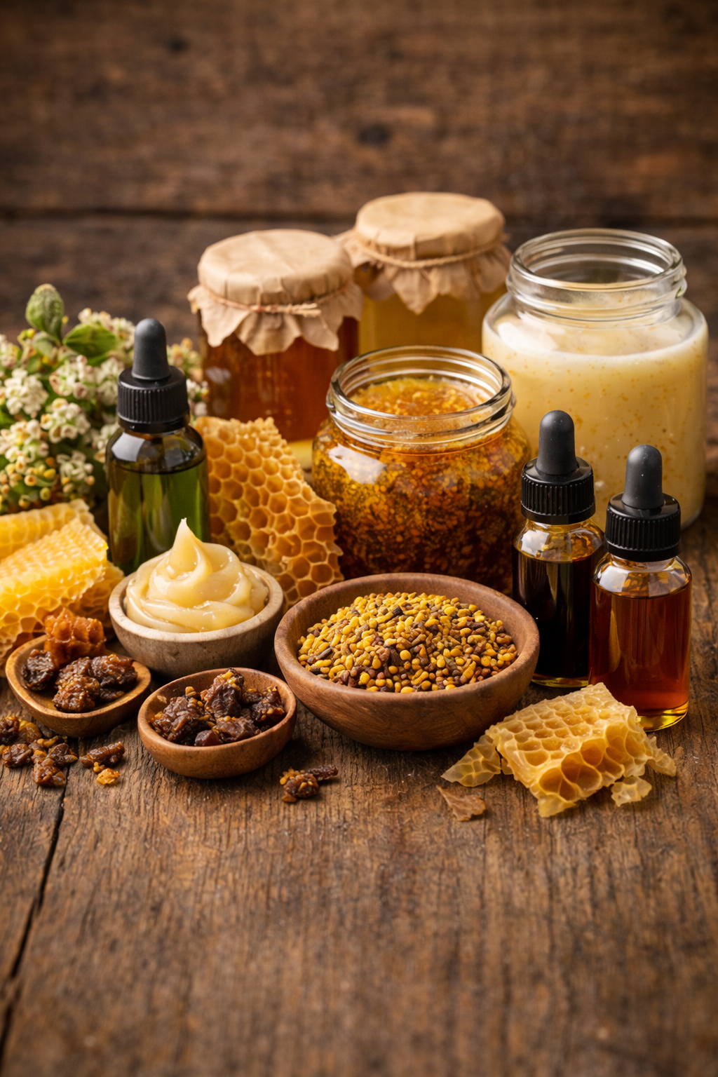 Produtos naturais das abelhas em destaque